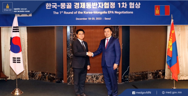 Negotiations for an economic partnership between Mongolia and the Republic of Korea have begun.