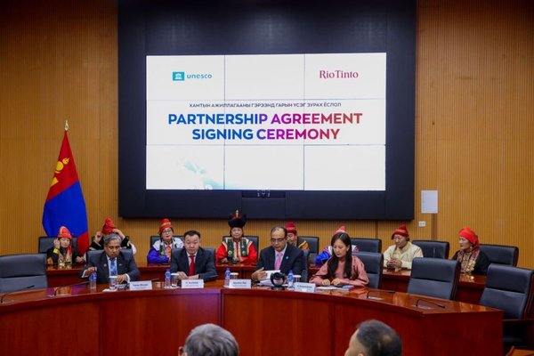 UNESCO and Rio Tinto to Support Sustainable Development in Mongolia