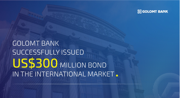 Golomt bank successfully issued its inaugural us$ bond in the international market